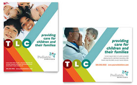 Pediatrician & Child Care Poster Template - Word, Publisher, InDesign, Illustrator, Pages, QuarkXPress, CorelDraw