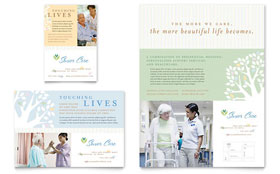 Elder Care & Nursing Home Flyer & Ad Template - Word, Publisher, InDesign, Illustrator, Pages, QuarkXPress, CorelDraw