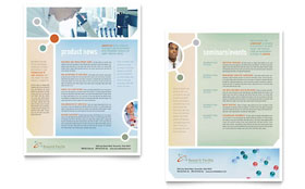 Medical Research Datasheet Template - Word, Publisher, InDesign, Illustrator, Pages, QuarkXPress, CorelDraw