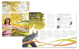 Health Insurance Company Brochure Template - Word, Publisher, InDesign, Illustrator, Pages, QuarkXPress, CorelDraw