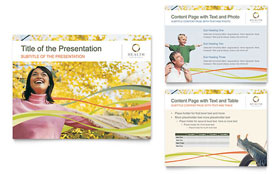 Health Insurance Company Presentation Template - PowerPoint