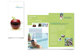 Healthcare Management Trifold Brochure Template - Word, Publisher, InDesign, Illustrator, Pages, QuarkXPress, CorelDraw