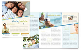 Family Physician Newsletter Template - Word, Publisher, InDesign, Illustrator, Pages, QuarkXPress, CorelDraw