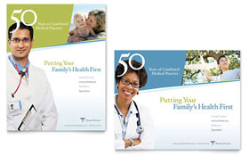 Family Physician Poster Template - Word, Publisher, InDesign, Illustrator, Pages, QuarkXPress, CorelDraw