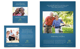 Senior Living Community Flyer & Ad Template - Word, Publisher, InDesign, Illustrator, Pages, QuarkXPress, CorelDraw