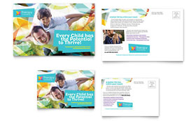 Adolescent Counseling Postcard Template - Word, Publisher, InDesign, Illustrator, Pages, QuarkXPress, CorelDraw