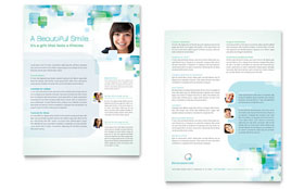 Orthodontist Datasheet Template - Word, Publisher, InDesign, Illustrator, Pages, QuarkXPress, CorelDraw
