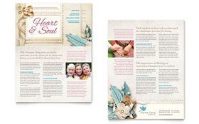 Hospice & Home Care Newsletter Template - Word, Publisher, InDesign, Illustrator, Pages, QuarkXPress, CorelDraw