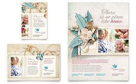 Hospice & Home Care Flyer & Ad Template - Word, Publisher, InDesign, Illustrator, Pages, QuarkXPress, CorelDraw