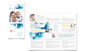 Behavioral Counseling Trifold Brochure Template - Word, Publisher, InDesign, Illustrator, Pages, QuarkXPress, CorelDraw
