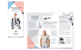 Disability Medical Equipment Trifold Brochure Template - Word, Publisher, InDesign, Illustrator, Pages, QuarkXPress, CorelDraw