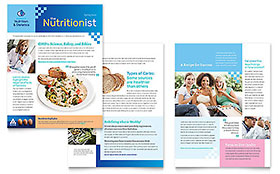 Dietitian Newsletter Template - Word, Publisher, InDesign, Illustrator, Pages, QuarkXPress, CorelDraw