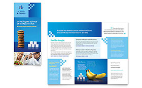 Dietitian Trifold Brochure Template - Word, Publisher, InDesign, Illustrator, Pages, QuarkXPress, CorelDraw