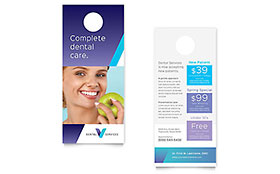 Dentist Rack Card Template - Word, Publisher, InDesign, Illustrator, Pages, QuarkXPress, CorelDraw