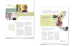 Health Insurance Datasheet Template - Word, Publisher, InDesign, Illustrator, Pages, QuarkXPress, CorelDraw