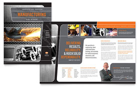 Manufacturing Engineering Brochure Template - Word, Publisher, InDesign, Illustrator, Pages, QuarkXPress, CorelDraw
