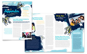 Child Advocates Newsletter Template - Word, Publisher, InDesign, Illustrator, Pages, QuarkXPress, CorelDraw