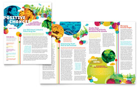 Youth Program Newsletter Template - Word, Publisher, InDesign, Illustrator, Pages, QuarkXPress, CorelDraw
