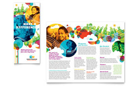 Youth Program Trifold Brochure Template - Word, Publisher, InDesign, Illustrator, Pages, QuarkXPress, CorelDraw