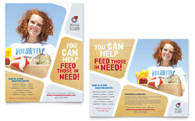 Food Bank Volunteer Poster Template - Word, Publisher, InDesign, Illustrator, Pages, QuarkXPress, CorelDraw