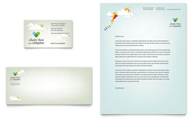 Foster Care & Adoption Business Card & Letterhead Template - Word, Publisher, InDesign, Illustrator, Pages, QuarkXPress, CorelDraw