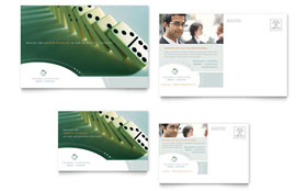 Business Consulting Postcard Template - Word, Publisher, InDesign, Illustrator, Pages, QuarkXPress, CorelDraw