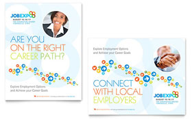 Job Expo & Career Fair Poster Template - Word, Publisher, InDesign, Illustrator, Pages, QuarkXPress, CorelDraw