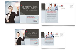 Corporate Business Postcard Template - Word, Publisher, InDesign, Illustrator, Pages, QuarkXPress, CorelDraw