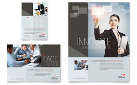 Corporate Business Flyer & Ad Template - Word, Publisher, InDesign, Illustrator, Pages, QuarkXPress, CorelDraw