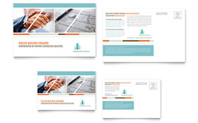 Management Consulting Postcard Template - Word, Publisher, InDesign, Illustrator, Pages, QuarkXPress, CorelDraw
