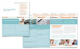 Management Consulting Newsletter Template - Word, Publisher, InDesign, Illustrator, Pages, QuarkXPress, CorelDraw