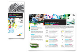 Printing Company Trifold Brochure Template - Word, Publisher, InDesign, Illustrator, Pages, QuarkXPress, CorelDraw