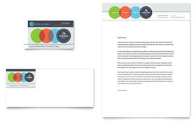 Business Analyst Business Card & Letterhead Template - Word, Publisher, InDesign, Illustrator, Pages, QuarkXPress, CorelDraw