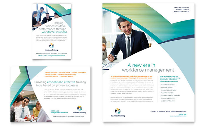 Business Training Flyer & Ad Template - Word, Publisher, InDesign, Illustrator, Pages, QuarkXPress, CorelDraw