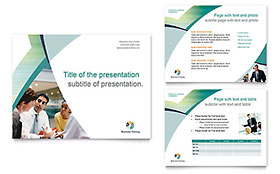 Business Training Presentation Template - PowerPoint
