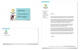 Photographer Business Card & Letterhead Template - Word, Publisher, InDesign, Illustrator, Pages, QuarkXPress, CorelDraw