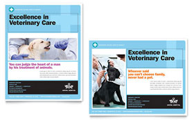 Animal Hospital Poster Template - Word, Publisher, InDesign, Illustrator, Pages, QuarkXPress, CorelDraw