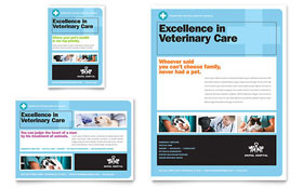Animal Hospital Flyer & Ad Template - Word, Publisher, InDesign, Illustrator, Pages, QuarkXPress, CorelDraw