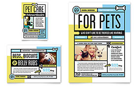 Pet Boarding Flyer & Ad Template - Word, Publisher, InDesign, Illustrator, Pages, QuarkXPress, CorelDraw