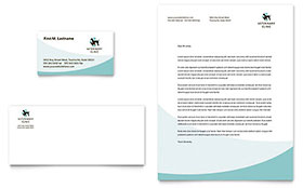Vet Clinic Business Card & Letterhead Template - Word, Publisher, InDesign, Illustrator, Pages, QuarkXPress, CorelDraw