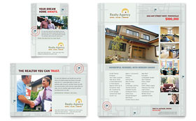 Real Estate Agent & Realtor Flyer & Ad Template - Word, Publisher, InDesign, Illustrator, Pages, QuarkXPress, CorelDraw