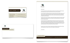 Residential Realtor Business Card & Letterhead Template - Word, Publisher, InDesign, Illustrator, Pages, QuarkXPress, CorelDraw