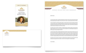 Luxury Real Estate Business Card & Letterhead Template - Word, Publisher, InDesign, Illustrator, Pages, QuarkXPress, CorelDraw