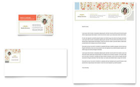 Country House Real Estate Business Card & Letterhead Template - Word, Publisher, InDesign, Illustrator, Pages, QuarkXPress, CorelDraw