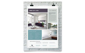 Urban Loft Flyer Template - Word, Publisher, InDesign, Illustrator, Pages, QuarkXPress, CorelDraw