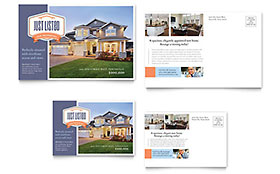 New Property Postcard Template - Word, Publisher, InDesign, Illustrator, Pages, QuarkXPress, CorelDraw