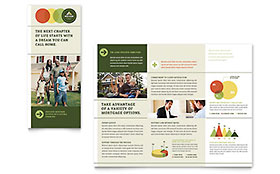 Mortgage Broker Trifold Brochure Template - Word, Publisher, InDesign, Illustrator, Pages, QuarkXPress, CorelDraw