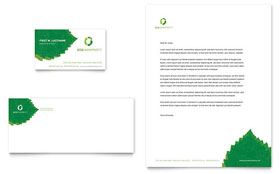 Environmental Non Profit Business Card & Letterhead Template - Word, Publisher, InDesign, Illustrator, Pages, QuarkXPress, CorelDraw
