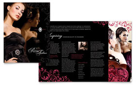 Formal Fashions & Jewelry Boutique Brochure Template - Word, Publisher, InDesign, Illustrator, Pages, QuarkXPress, CorelDraw