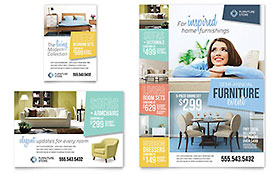 Home Furnishings Flyer & Ad Template - Word, Publisher, InDesign, Illustrator, Pages, QuarkXPress, CorelDraw
